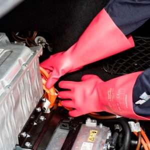 Rubber gloves for electricians